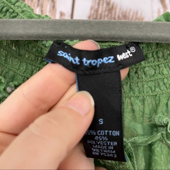 Saint Tropez West, Burnout Shirt, Size Small, Green. In good used condition! - Picture 4 of 8